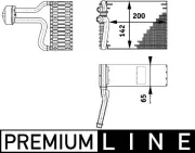 Verdampfer, Klimaanlage MAHLE AE 66 000P