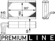 Verdampfer, Klimaanlage MAHLE AE 68 000P