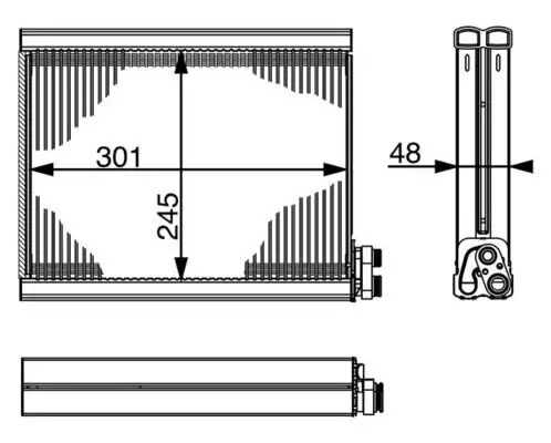 Verdampfer, Klimaanlage MAHLE AE 71 000S