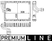 Verdampfer, Klimaanlage MAHLE AE 90 000P