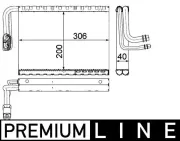 Verdampfer, Klimaanlage MAHLE AE 92 000P