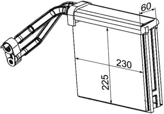 Verdampfer, Klimaanlage MAHLE AE 95 000P Bild Verdampfer, Klimaanlage MAHLE AE 95 000P