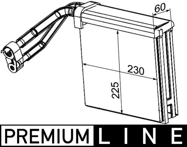 Verdampfer, Klimaanlage MAHLE AE 95 000P