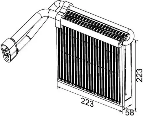 Verdampfer, Klimaanlage MAHLE AE 98 000P Bild Verdampfer, Klimaanlage MAHLE AE 98 000P