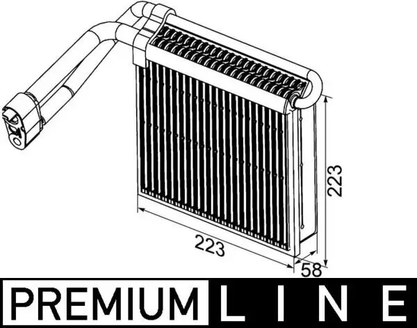 Verdampfer, Klimaanlage MAHLE AE 98 000P