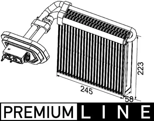 Verdampfer, Klimaanlage MAHLE AE 99 000P