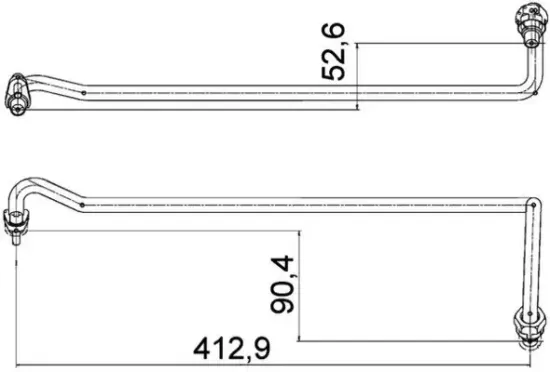 Ölschlauch MAHLE AHX 4 000P Bild Ölschlauch MAHLE AHX 4 000P