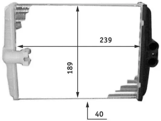 Wärmetauscher, Innenraumheizung MAHLE AH 107 000P Bild Wärmetauscher, Innenraumheizung MAHLE AH 107 000P