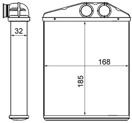 Wärmetauscher, Innenraumheizung MAHLE AH 13 000S