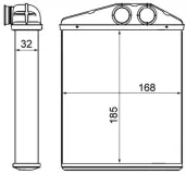 Wärmetauscher, Innenraumheizung MAHLE AH 13 000S