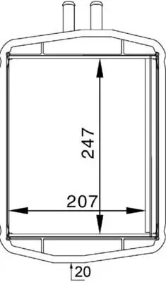 Wärmetauscher, Innenraumheizung MAHLE AH 152 000S