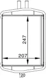 Wärmetauscher, Innenraumheizung MAHLE AH 152 000S