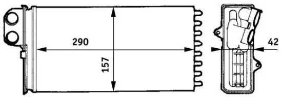 Kondensator, Klimaanlage MAHLE AC 355 000P Bild Kondensator, Klimaanlage MAHLE AC 355 000P
