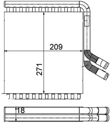 Kondensator, Klimaanlage MAHLE AC 355 000P Bild Kondensator, Klimaanlage MAHLE AC 355 000P