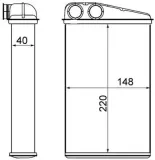 Wärmetauscher, Innenraumheizung MAHLE AH 17 000S