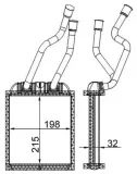 Wärmetauscher, Innenraumheizung MAHLE AH 180 000S