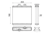 Wärmetauscher, Innenraumheizung MAHLE AH 183 000P