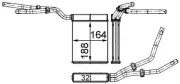 Wärmetauscher, Innenraumheizung MAHLE AH 199 000S