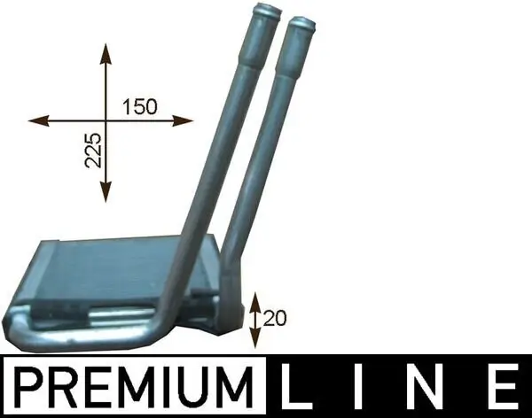 Wärmetauscher, Innenraumheizung MAHLE AH 202 000P