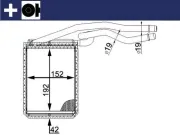 Wärmetauscher, Innenraumheizung MAHLE AH 22 000S