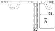 Wärmetauscher, Innenraumheizung MAHLE AH 232 000S
