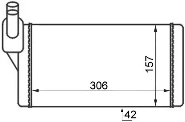 Wärmetauscher, Innenraumheizung MAHLE AH 47 000S