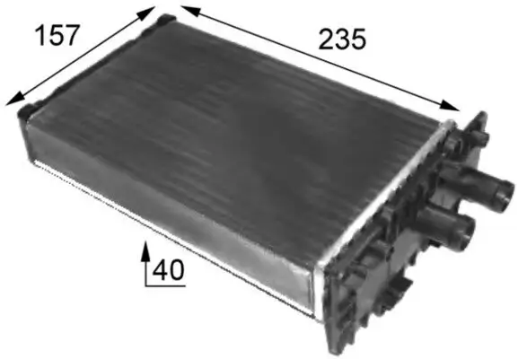 Wärmetauscher, Innenraumheizung MAHLE AH 48 000S