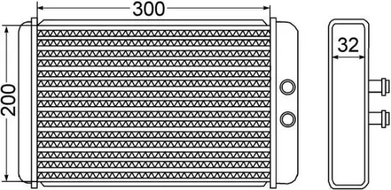 Wärmetauscher, Innenraumheizung MAHLE AH 61 000S Bild Wärmetauscher, Innenraumheizung MAHLE AH 61 000S