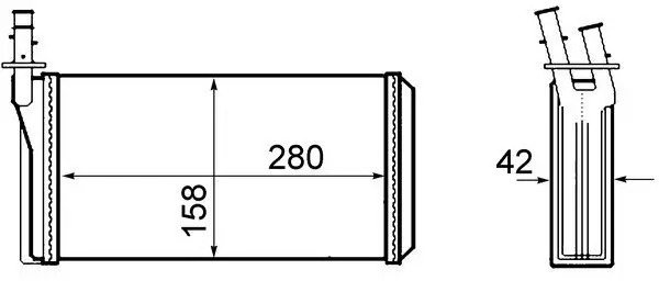 Wärmetauscher, Innenraumheizung MAHLE AH 63 000S