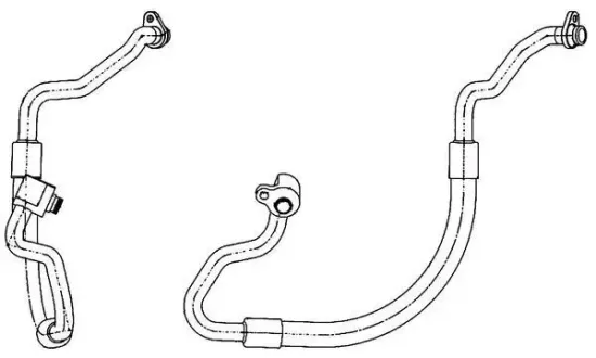 Niederdruckleitung, Klimaanlage MAHLE AP 129 000P Bild Niederdruckleitung, Klimaanlage MAHLE AP 129 000P