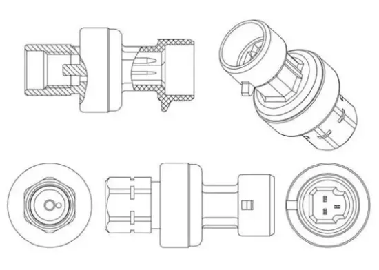 Druckschalter, Klimaanlage MAHLE ASE 4 000P Bild Druckschalter, Klimaanlage MAHLE ASE 4 000P