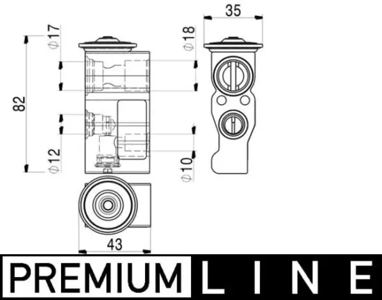 Expansionsventil, Klimaanlage MAHLE AVE 2 000P Bild Expansionsventil, Klimaanlage MAHLE AVE 2 000P