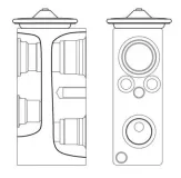 Expansionsventil, Klimaanlage MAHLE AVE 3 000S