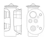 Expansionsventil, Klimaanlage MAHLE AVE 4 000S