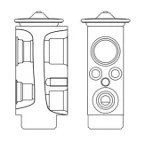 Expansionsventil, Klimaanlage MAHLE AVE 6 000S