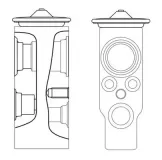 Expansionsventil, Klimaanlage MAHLE AVE 7 000S