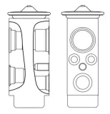 Expansionsventil, Klimaanlage MAHLE AVE 8 000S