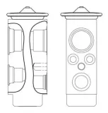 Expansionsventil, Klimaanlage MAHLE AVE 9 000S