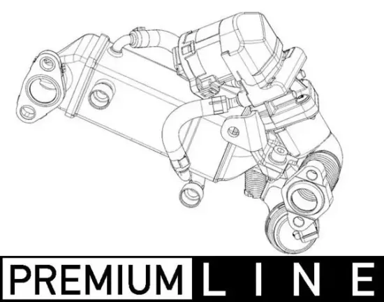 Kühler, Abgasrückführung MAHLE CE 10 000P Bild Kühler, Abgasrückführung MAHLE CE 10 000P