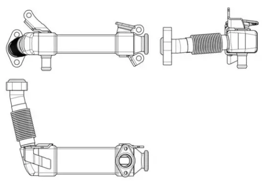 Kühler, Abgasrückführung MAHLE CE 17 000P Bild Kühler, Abgasrückführung MAHLE CE 17 000P