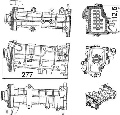 Kühler, Abgasrückführung MAHLE CE 23 000P Bild Kühler, Abgasrückführung MAHLE CE 23 000P