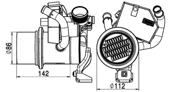 Kühler, Abgasrückführung MAHLE CE 5 000P Bild Kühler, Abgasrückführung MAHLE CE 5 000P