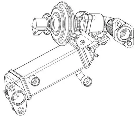 Kühler, Abgasrückführung MAHLE CE 9 000P Bild Kühler, Abgasrückführung MAHLE CE 9 000P