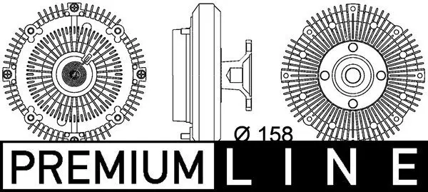 Kupplung, Kühlerlüfter MAHLE CFC 109 000P