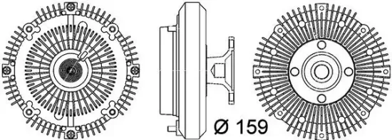 Kupplung, Kühlerlüfter MAHLE CFC 111 000P Bild Kupplung, Kühlerlüfter MAHLE CFC 111 000P