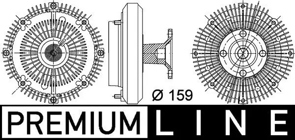 Kupplung, Kühlerlüfter MAHLE CFC 113 000P