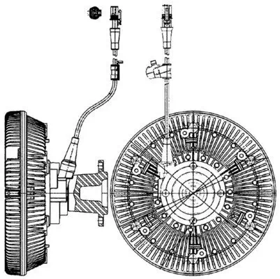 Kupplung, Kühlerlüfter MAHLE CFC 221 000P