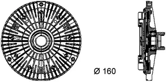 Kupplung, Kühlerlüfter MAHLE CFC 57 000P Bild Kupplung, Kühlerlüfter MAHLE CFC 57 000P
