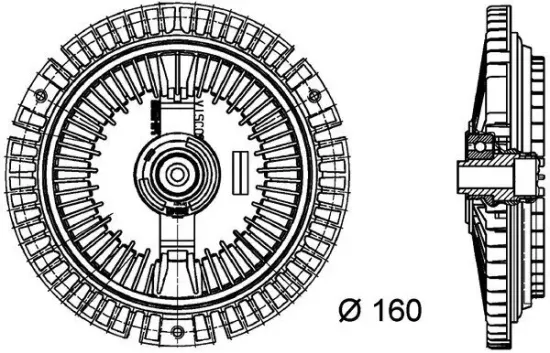 Kupplung, Kühlerlüfter MAHLE CFC 68 000P Bild Kupplung, Kühlerlüfter MAHLE CFC 68 000P