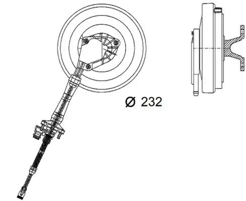 Kupplung, Kühlerlüfter MAHLE CFC 86 000P Bild Kupplung, Kühlerlüfter MAHLE CFC 86 000P